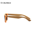 Lunettes de soleil en bambou de marque Cramilo avec logo15012